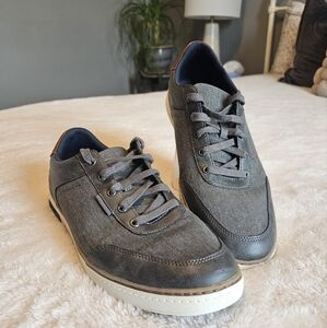 Crown Vintage Men's Gray and Brown Sleek Sneakers Size 11, True To Size